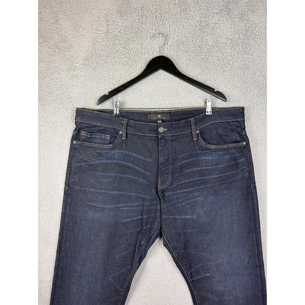 Jordan Craig Collins Jeans Mens 44x34 Blue Dark Wash Slim Tapered Stretch Denim